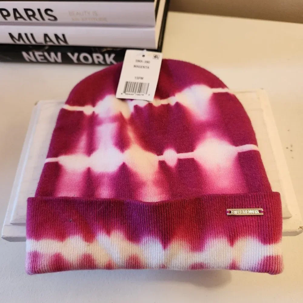 Steve Madden Magenta Tie Dye Beanie